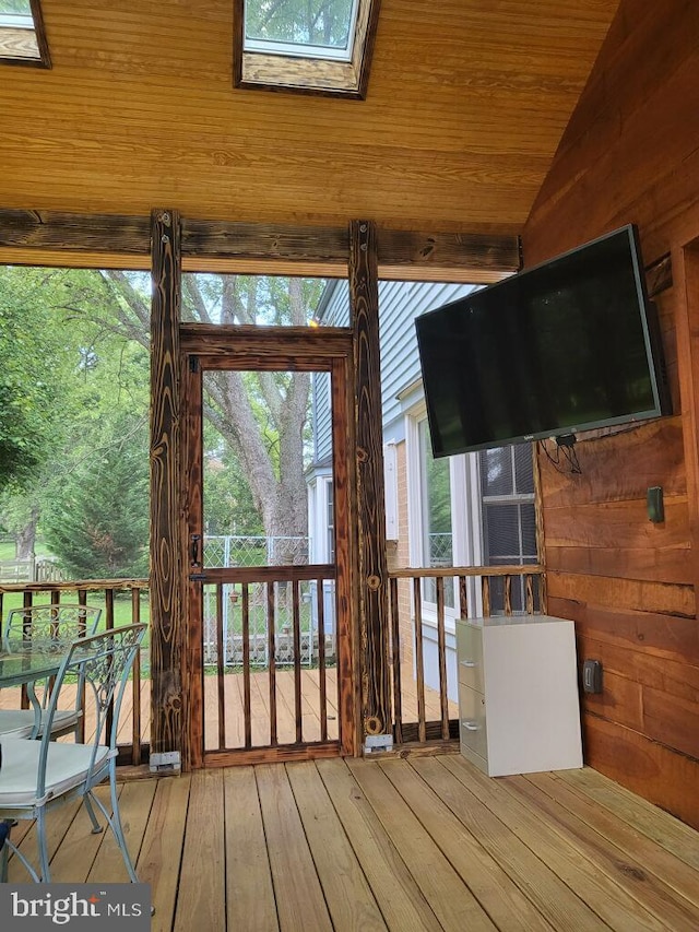 view of wooden terrace