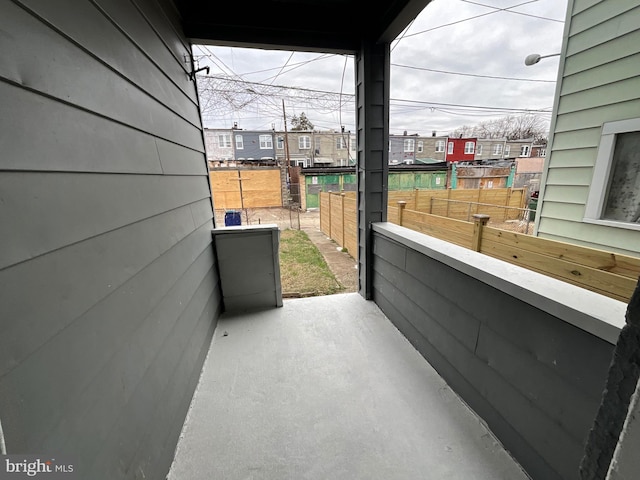 view of patio with a balcony