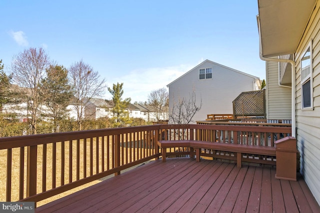 view of wooden terrace