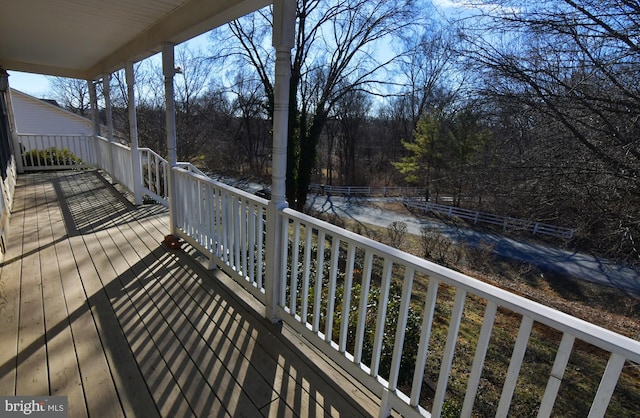 view of deck