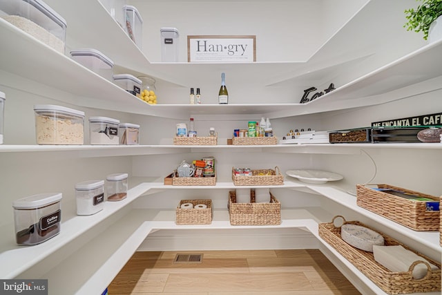 pantry with visible vents