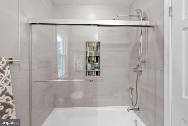 full bathroom featuring shower / bath combination