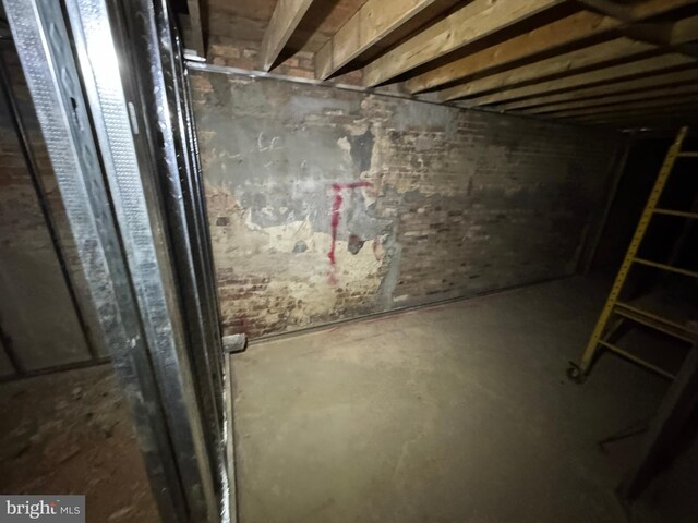 view of basement