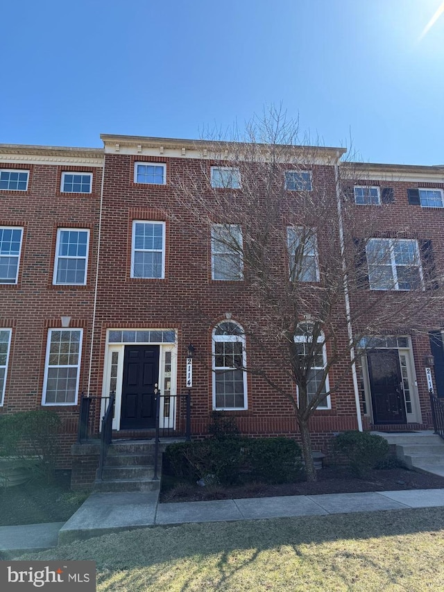 2114 Split Creek Ln, Hanover, MD 21076 - view of front of house featuring brick siding