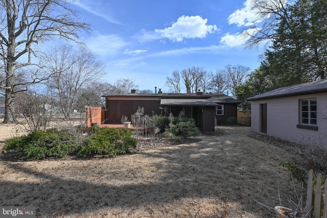 view of rear view of house