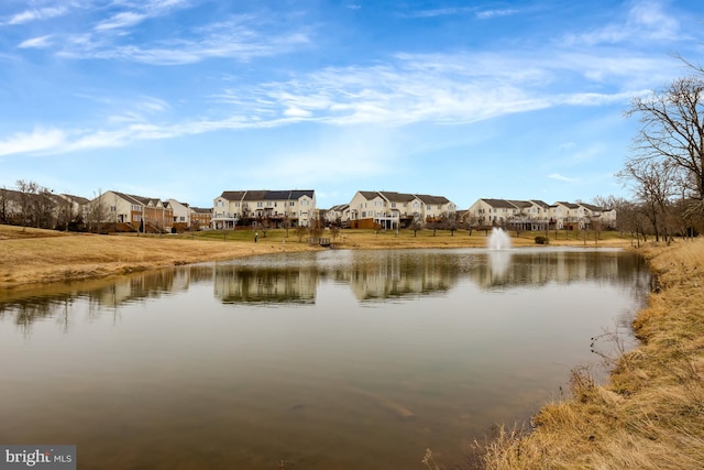 water view featuring a residential view