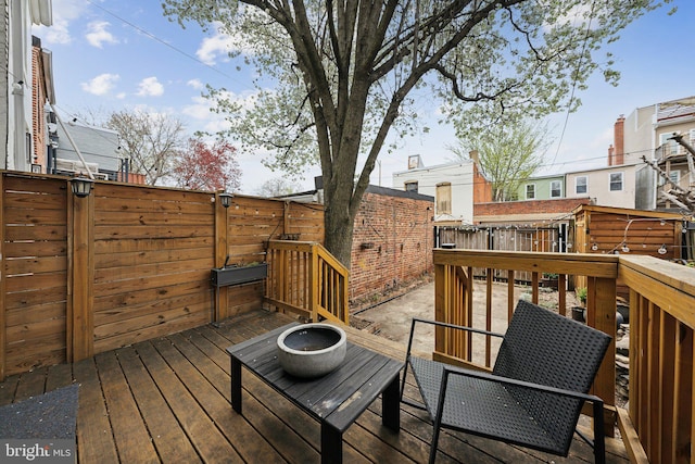 1619 Marion St NW, Washington, DC 20001 - deck featuring a fenced backyard