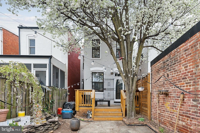 1619 Marion St NW, Washington, DC 20001 - view of front of property featuring a deck and brick siding