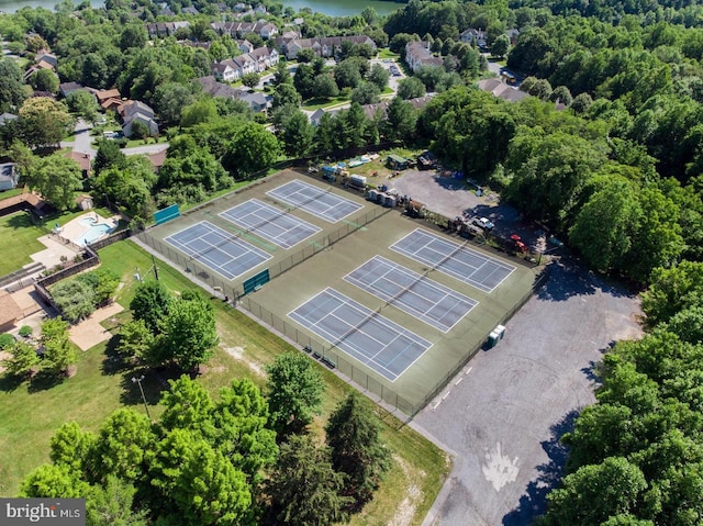 birds eye view of property