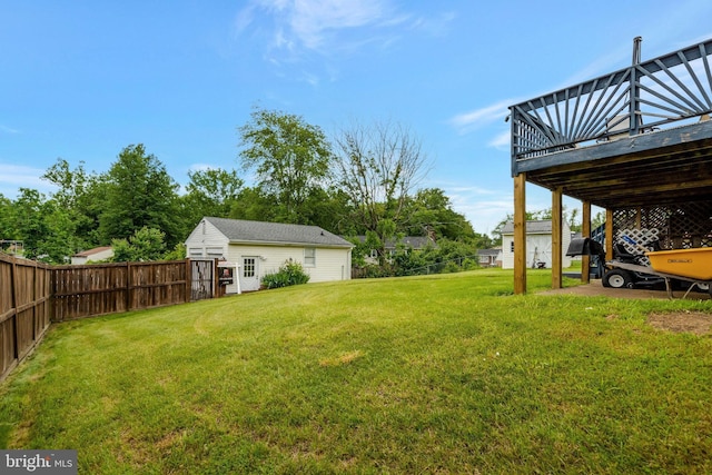 13498 Keytone Rd, Woodbridge, VA 22193 - view of yard featuring a deck