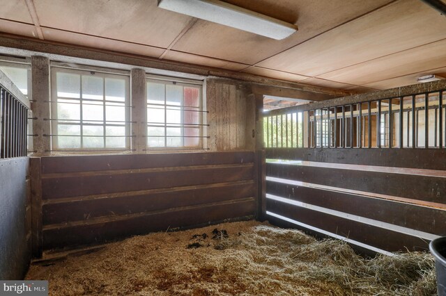 view of horse barn