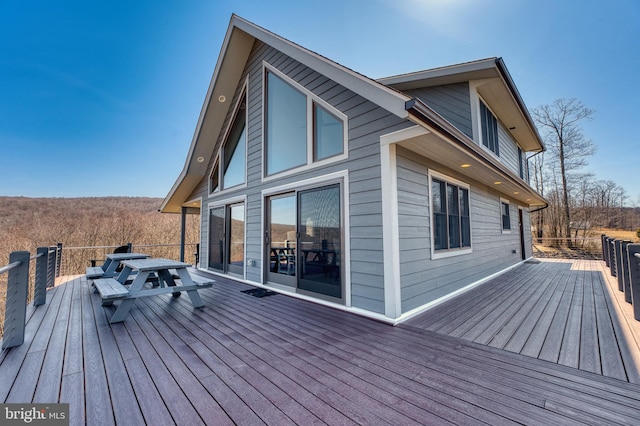 view of wooden terrace