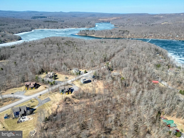 aerial view with a view of trees