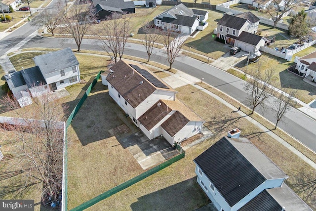 drone / aerial view featuring a residential view