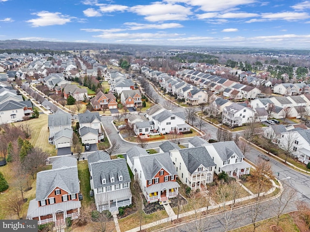 birds eye view of property featuring a residential view