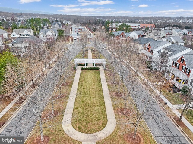 aerial view featuring a residential view