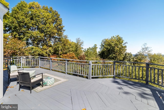5112 Shore Dr, Huntingtown, MD 20639 - view of wooden terrace