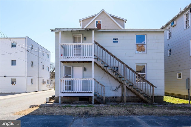 exterior space with stairway