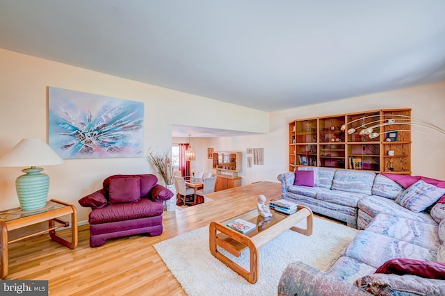 living room featuring wood finished floors