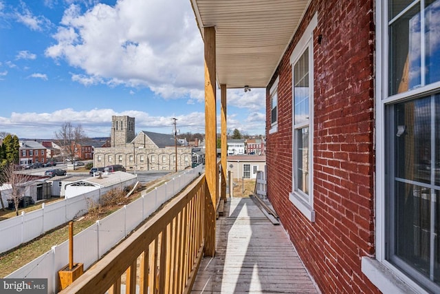 view of balcony