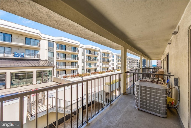 balcony with central AC