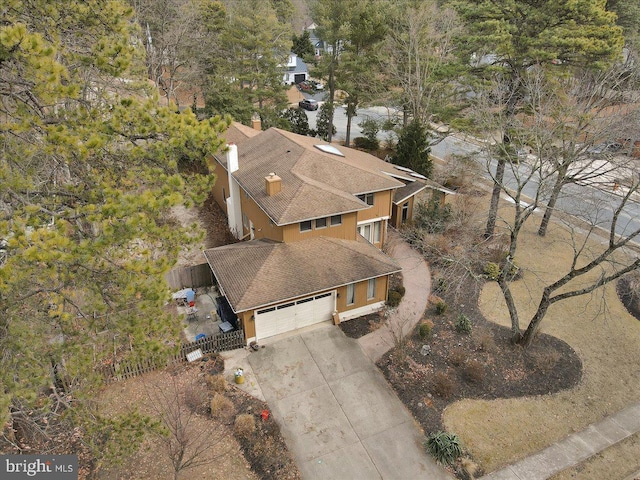 birds eye view of property