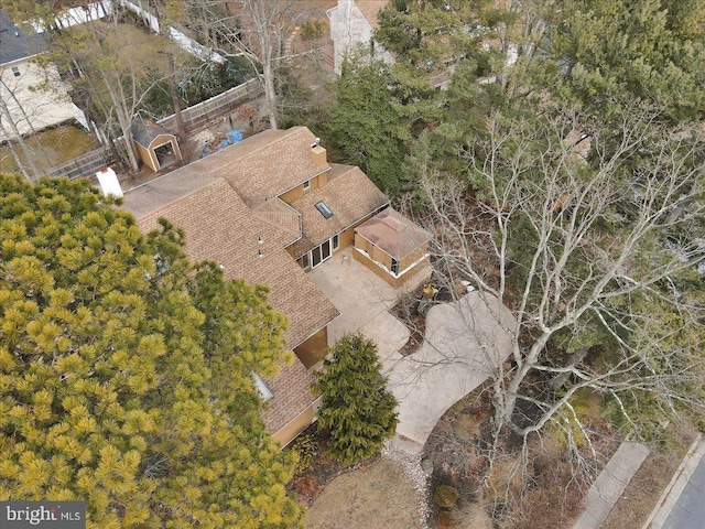 birds eye view of property