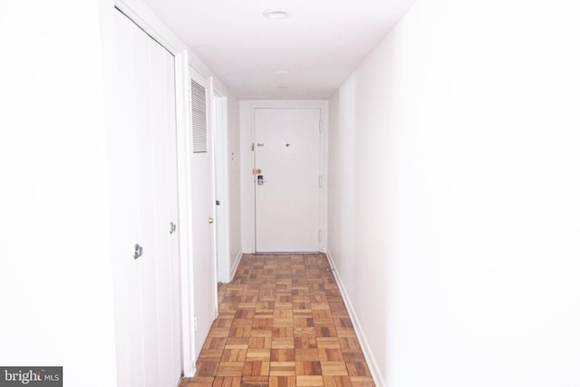 hallway with baseboards