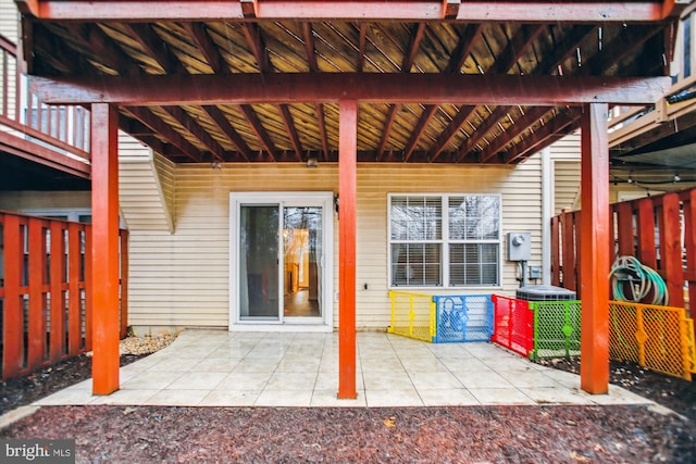 view of patio / terrace with fence