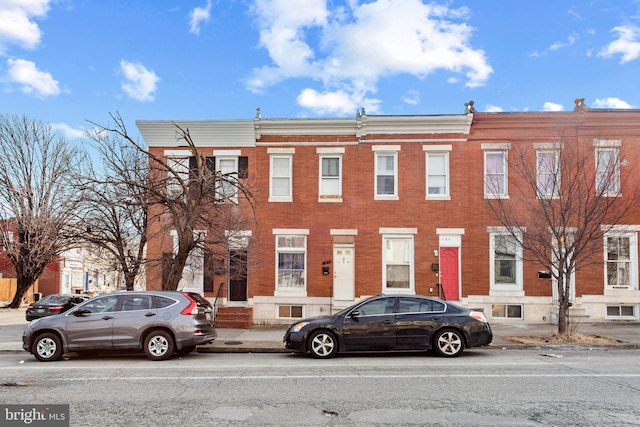 view of front facade with brick siding