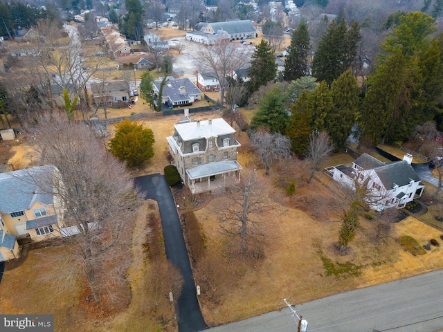 drone / aerial view featuring a residential view