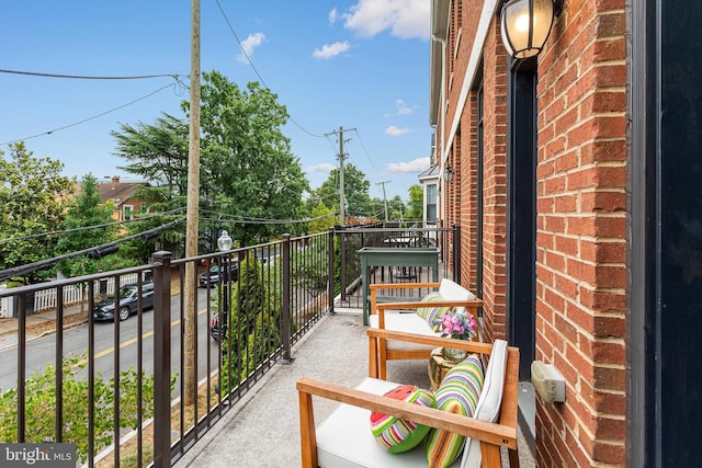 view of balcony