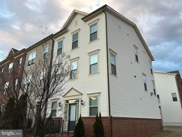 multi unit property with brick siding