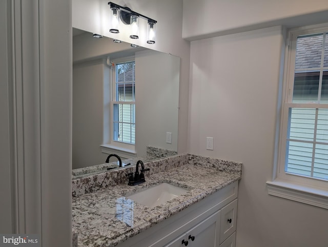 bathroom with vanity