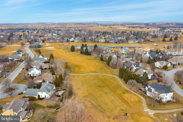 drone / aerial view featuring a residential view