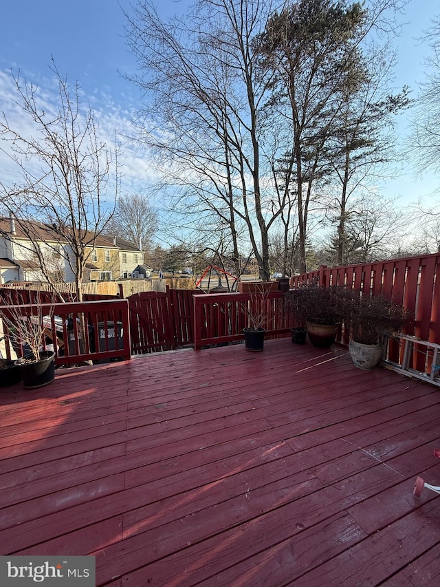 view of deck