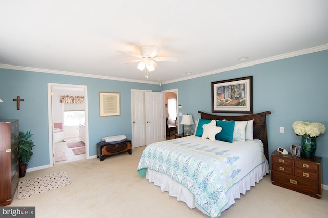 9 Holly Ter, Cambridge, MD 21613 - bedroom featuring baseboards, carpet floors, and ornamental molding