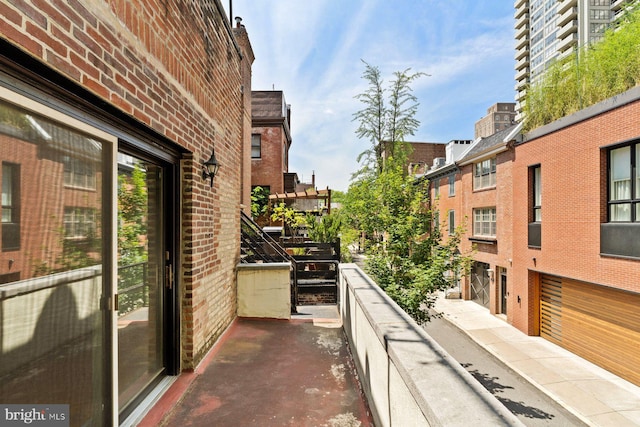 view of balcony