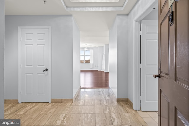 foyer entrance with baseboards