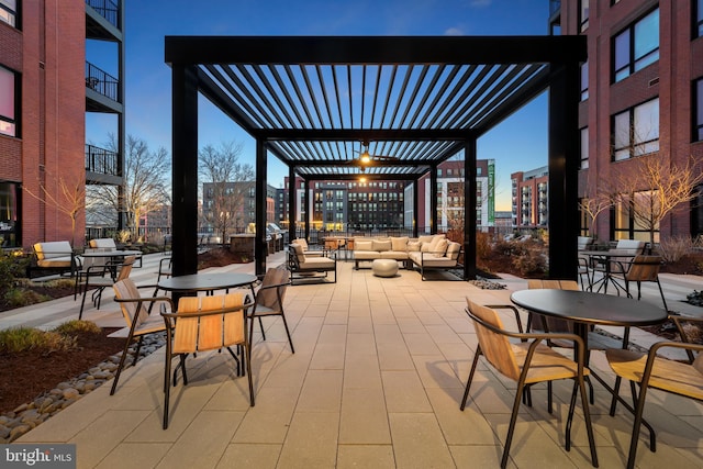 7175 12th St NW Unit 601, Washington, DC 20011 - view of patio / terrace with an outdoor living space