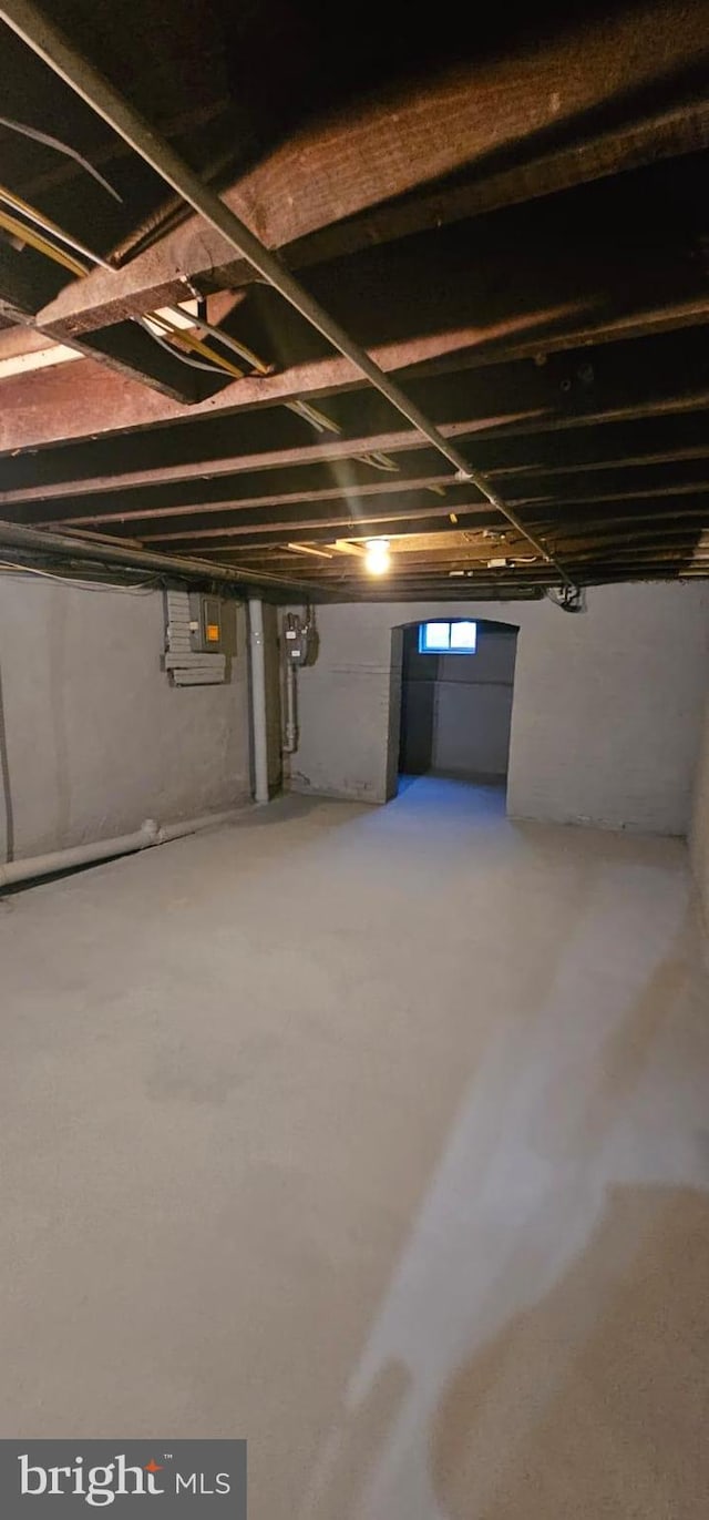 view of basement