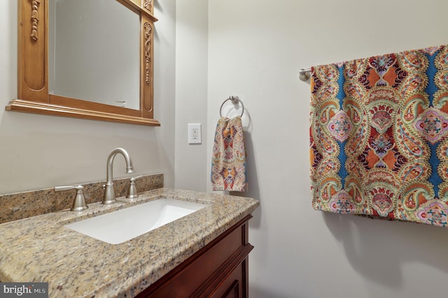 bathroom featuring vanity