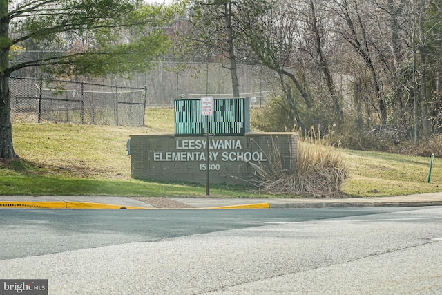 view of community / neighborhood sign