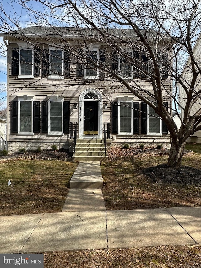 view of colonial-style house