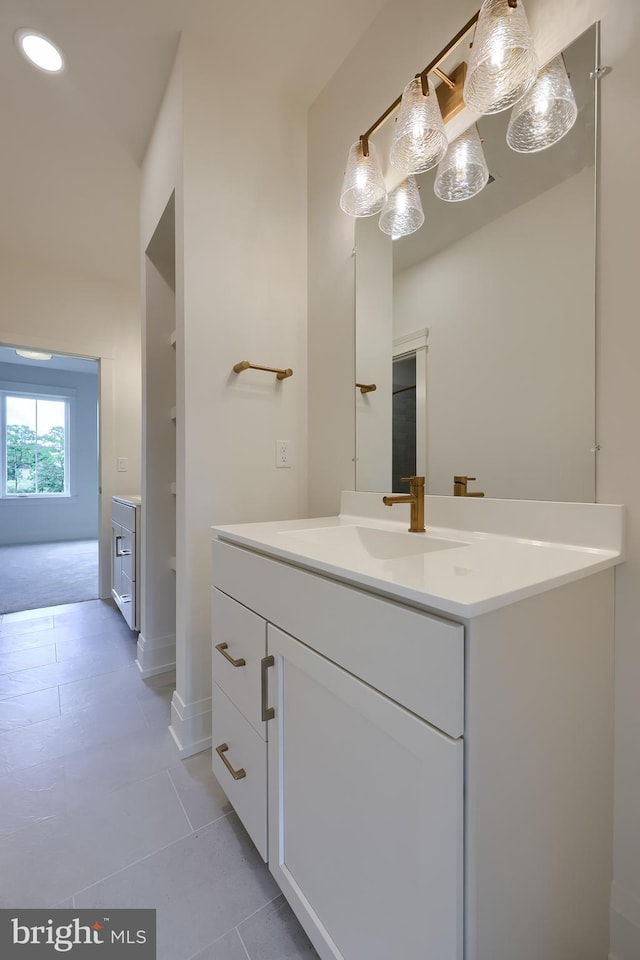 11 Sailfish Dr, Mechanicsburg, PA 17050 - bathroom with vanity and tile patterned floors