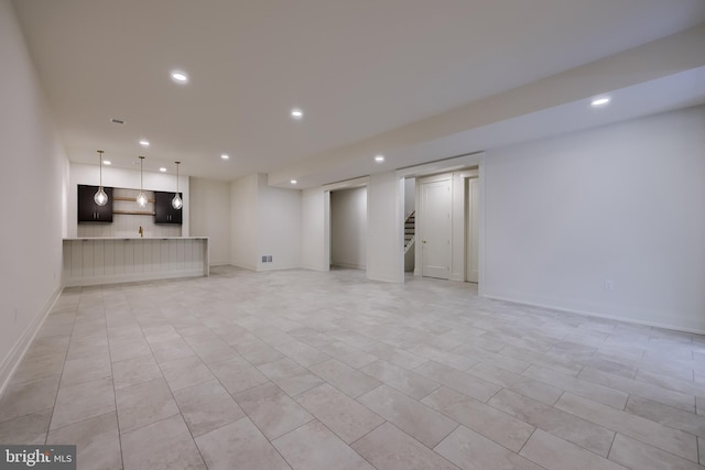 11 Sailfish Dr, Mechanicsburg, PA 17050 - unfurnished living room featuring recessed lighting and stairway