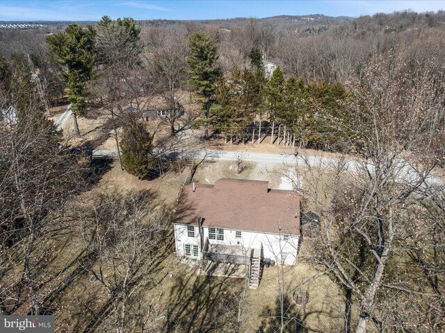 aerial view with a view of trees