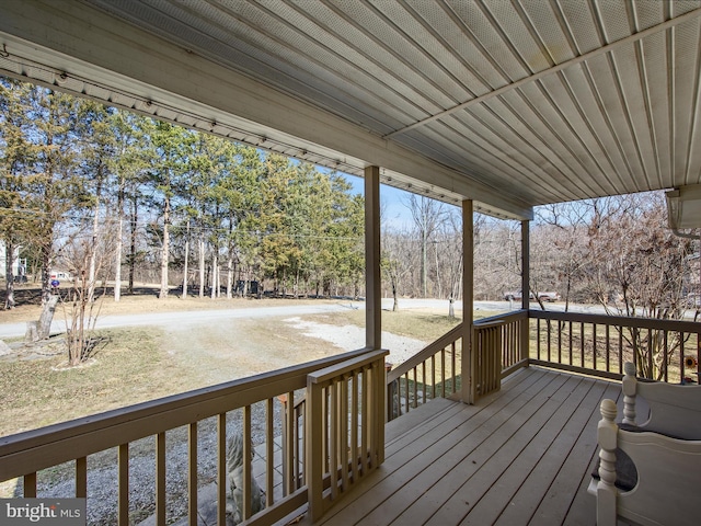 view of deck