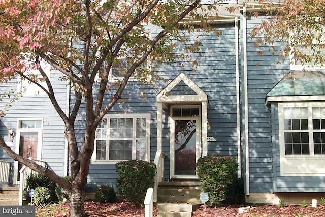 view of front of home featuring entry steps