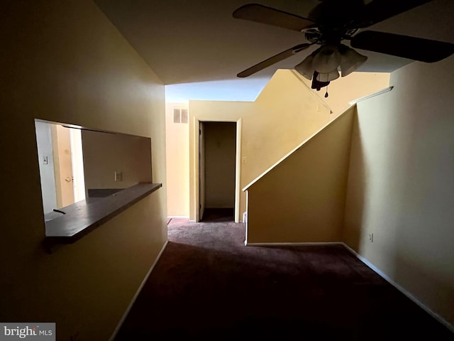 corridor with carpet floors and visible vents